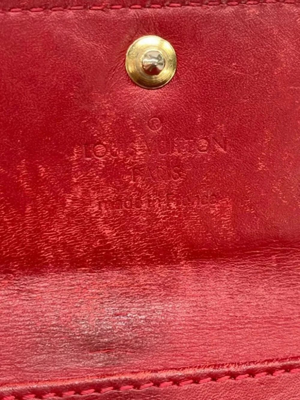 LOUIS VUITTON Multicles 4 M91976 Pomme d'Amour Monogram Vernis TS2190 Key Case